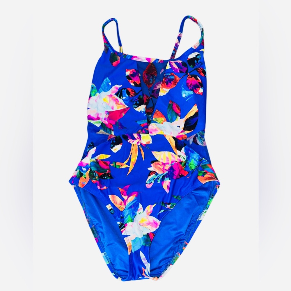 La Blanca Vibrant Floral Kids One Piece Swimsuit